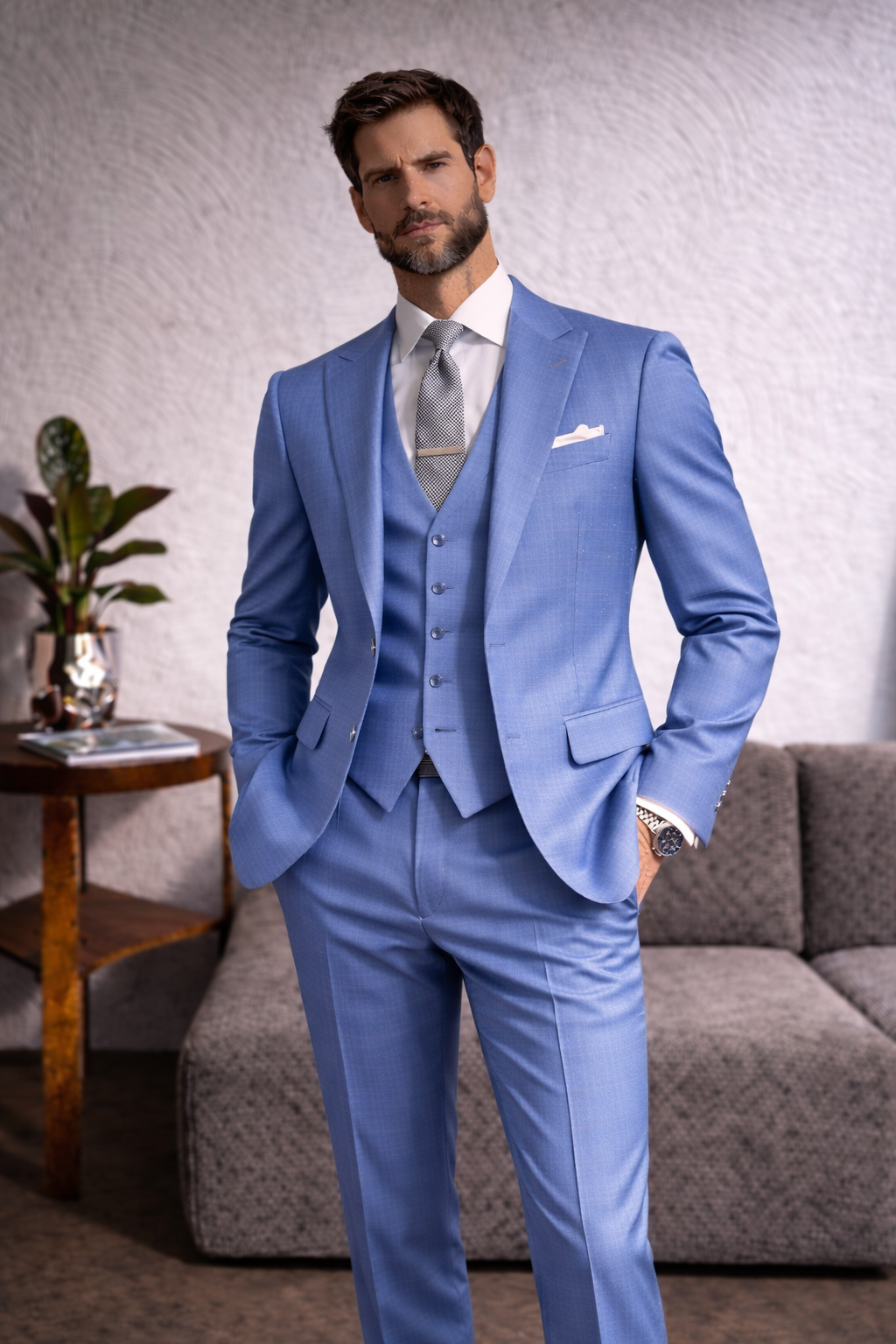 3-piece stylish weeding suit Men’s Formal Wear
