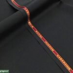 100% WOOL GABARDINE REAL BLACK HAND MADE