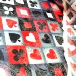 Card Suit Pattern Inner Lining for Blazer