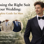 groom wearing wedding suit tuxedo guide choosing right suit men Eleganza Traders