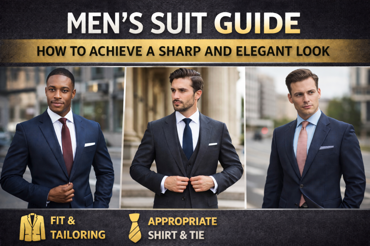 mens suit guide sharp elegant look tailored suits fit shirt tie Eleganza Traders